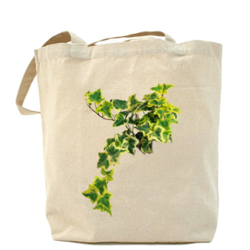 Сумка шоппер с принтом 'Плющ'