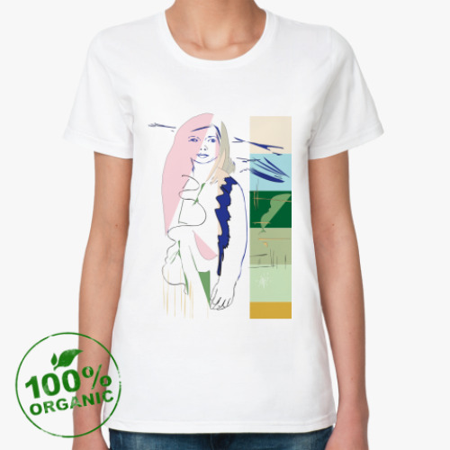 Женская футболка из органик-хлопка Flowers Girl