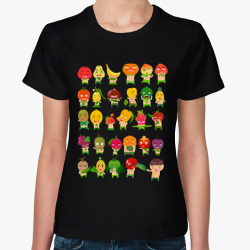 Женская футболка Фрукты, Овощи и Ягоды