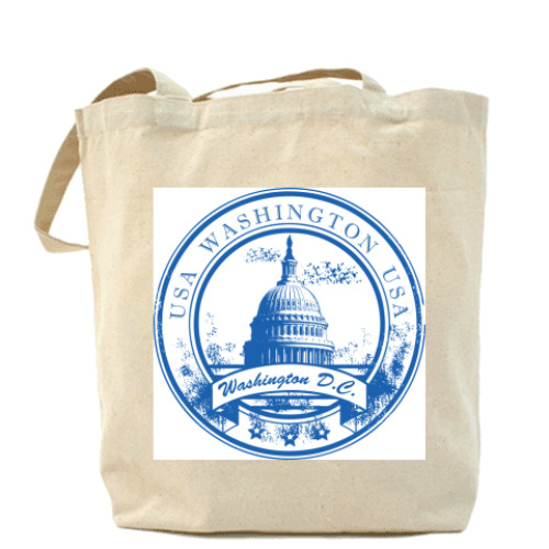 Сумка шоппер с принтом USA