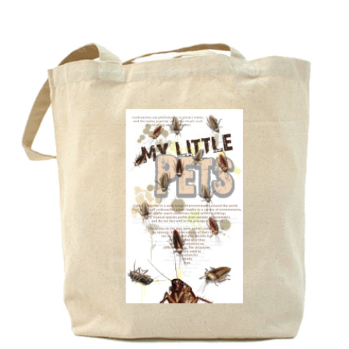 Сумка шоппер тараканы