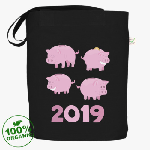 Сумка шоппер Год свиньи 2019