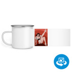 Кружка металлическая белая (круговая запечатка)