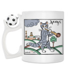Кружка с футбольным мячиком