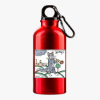 Металлическая бутылка 400 мл UV-DTF