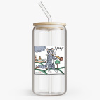 Банка с бамбуковой крышкой