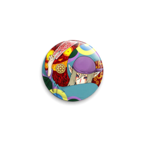 Значок 25мм с принтом  Доктор Мононоке