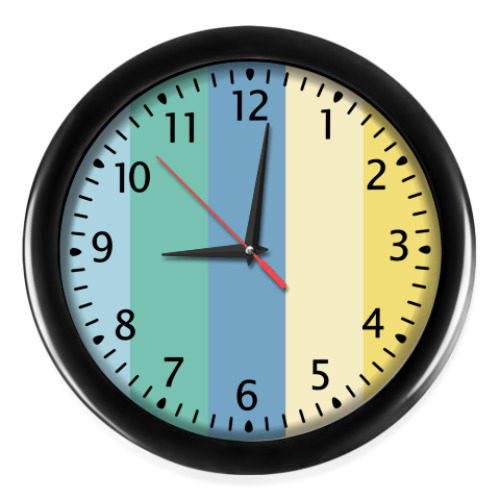 Настенные часы с принтом Пастельный градиент