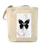 Холщовая сумка "Бабочка"