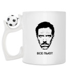 Кружка с футбольным мячиком