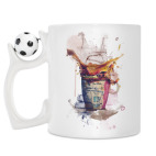Кружка с футбольным мячиком