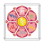 Магнит 6.5 x 6.5 см  Лотос