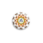 Значок 25 мм амулет &#039;Год Собаки&#039;