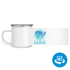 Кружка металлическая белая (круговая запечатка)