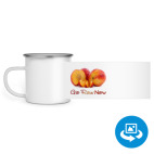 Кружка металлическая белая (круговая запечатка)