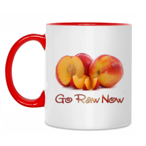 Кружка с принтом Персик