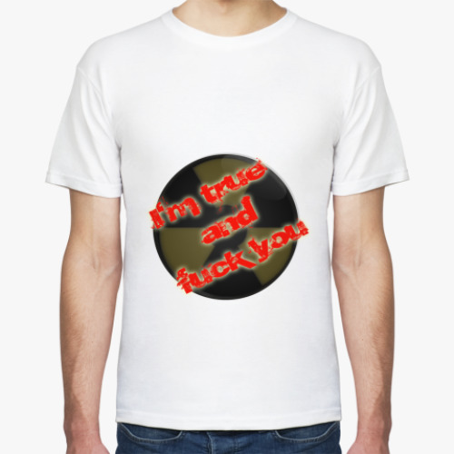 Футболка с принтом I'm true