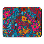 Цветочный узор с птицами и сердечками