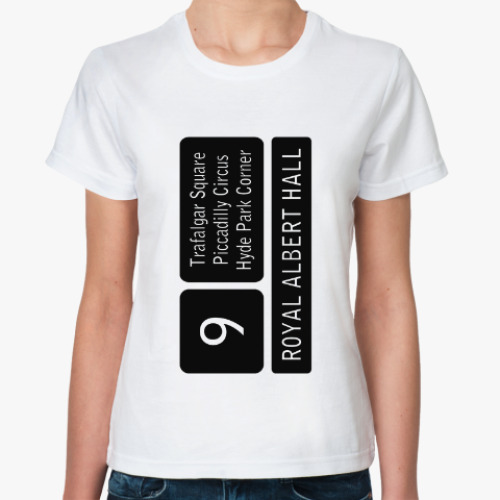 Классическая футболка с принтом London Bus Sign