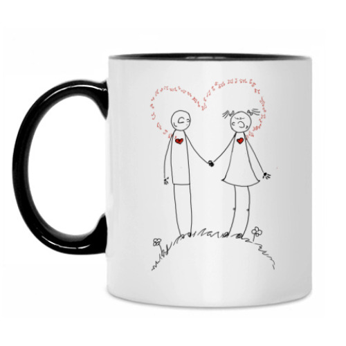 Кружка с принтом Музыка сердца