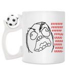 Кружка с футбольным мячиком