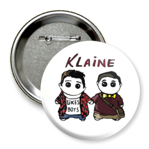 Значок 75мм Klaine ( Glee Cast )