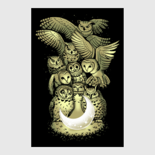 Постер с принтом Owls are not what they seem