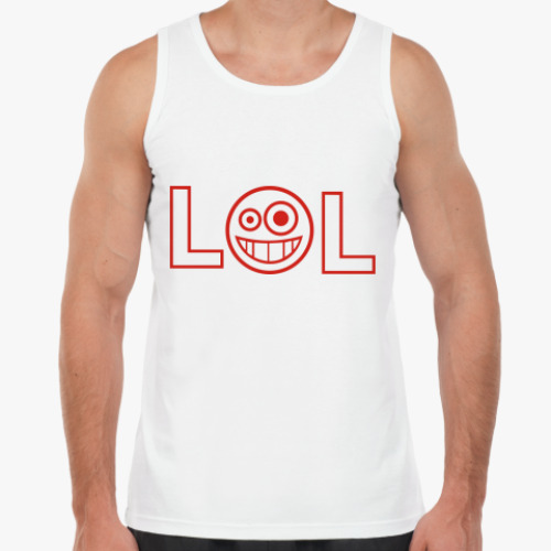 Майка с принтом LOL