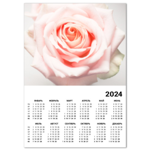 Календарь Нежная роза