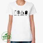 Женская футболка органик