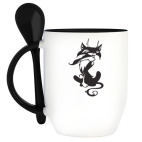 Кружка с ложкой