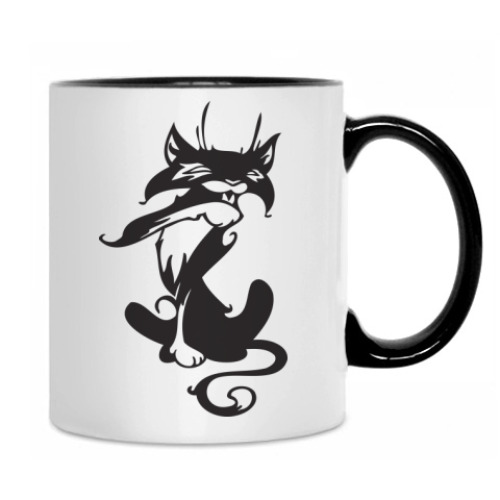 Кружка с принтом Кошка