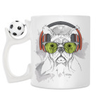 Кружка с футбольным мячиком