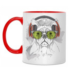 Собака в зеленых очках