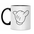 Кружка двухцветная