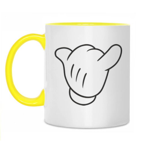 Кружка с принтом Перчатка