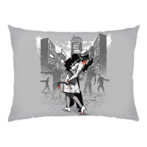 Подушка с принтом Zombie love