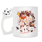 Кружка с футбольным мячиком