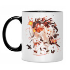 Кружка двухцветная