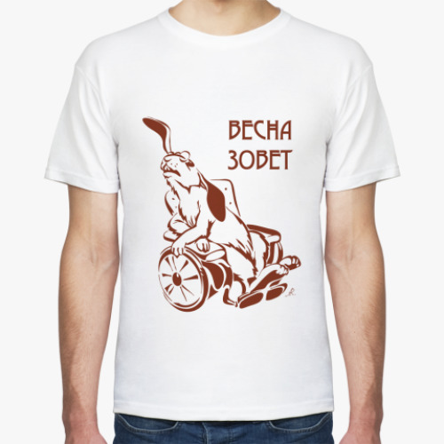 Футболка с принтом Весна зовет