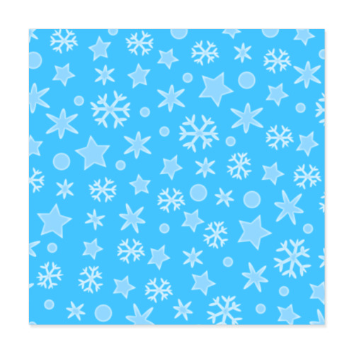 Виниловые наклейки с принтом Морозное небо