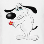 Собачка с цветком