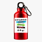 Металлическая бутылка 400 мл UV-DTF