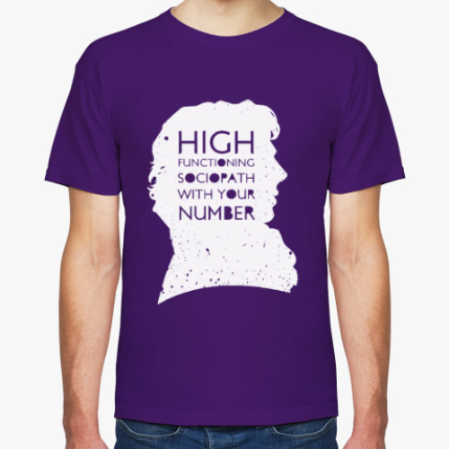 Футболка с принтом Шерлок