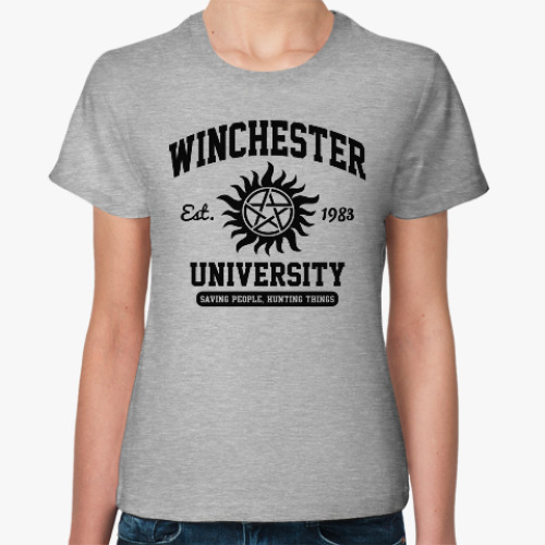 Женская футболка Winchester University