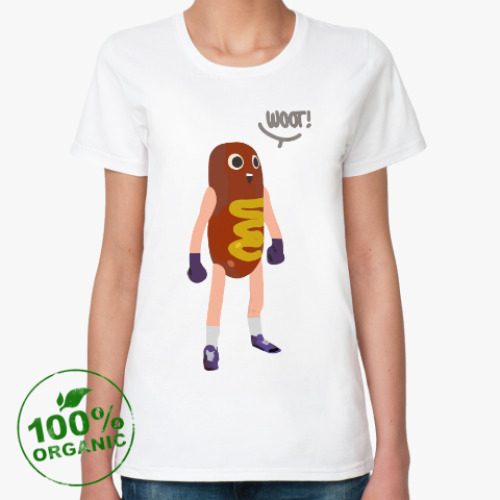 Женская футболка из органик-хлопка Life is strange - Hot Dog Man