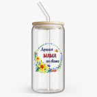 Банка с бамбуковой крышкой