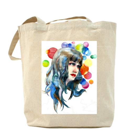 Сумка шоппер с принтом Rainbow