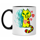 Кружка двухцветная