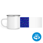 Кружка металлическая белая (круговая запечатка)